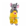 Cute Grey Elephant Mascot Costume Fancy Dress Outfit