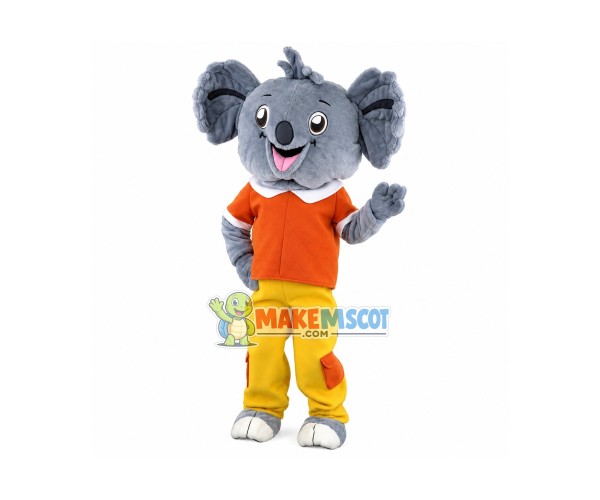 Lovely Grey Koala Mascot Costume Fancy Dress Outfit Lovely Grey Koala Mascot Costume Fancy Dress Outfit