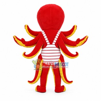 Lovely Red Octopus Mascot Costume Fancy Dress Outfit Lovely Red Octopus Mascot Costume Fancy Dress Outfit