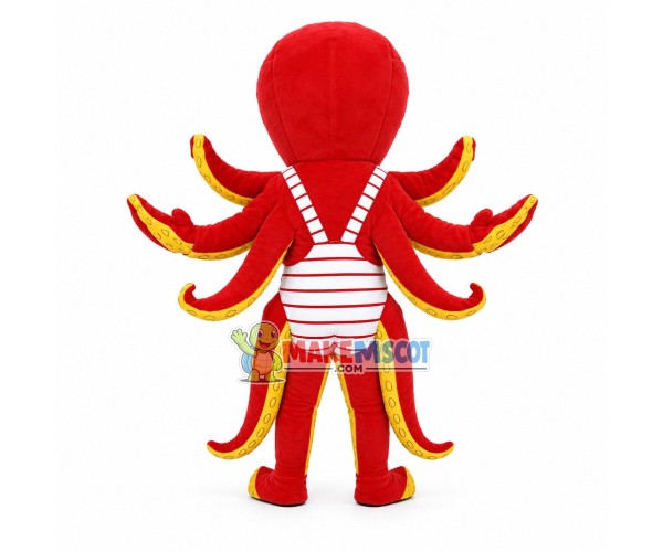 Lovely Red Octopus Mascot Costume Fancy Dress Outfit Lovely Red Octopus Mascot Costume Fancy Dress Outfit