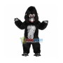 Black Gorilla Long Fur Mascot Adult Costume