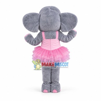 Cute Elephant Girl Mascot Adult Costume Cute Elephant Girl Mascot Adult Costume