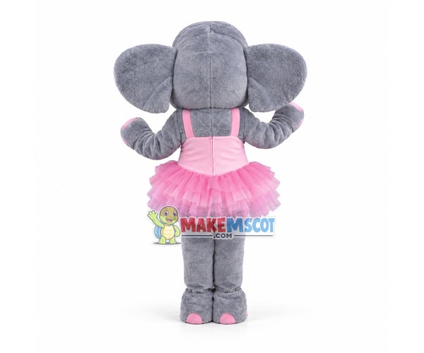 Cute Elephant Girl Mascot Adult Costume