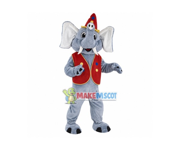 Circus Grey Elephant Mascot Costume Circus Grey Elephant Mascot Costume