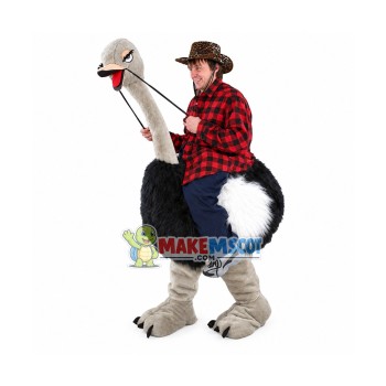 Carry Me Ride On Ostrich Long Fur Costume Animal Funny Pants Novelty Carry Me Ride On Ostrich Long Fur Costume Animal Funny Pants Novelty