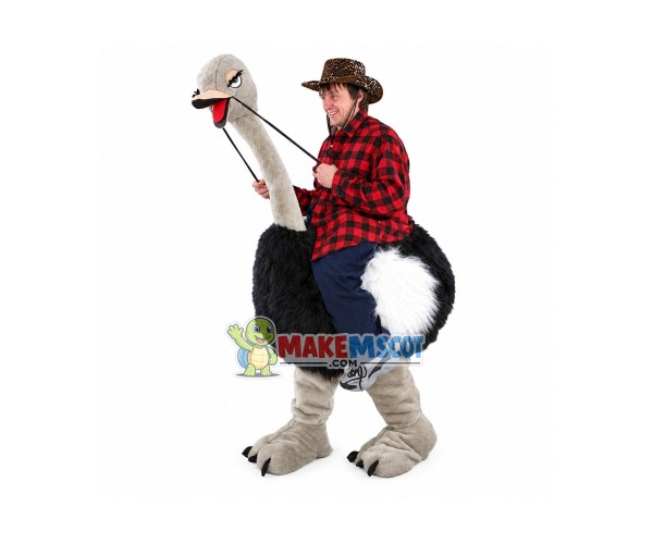 Carry Me Ride On Ostrich Long Fur Costume Animal Funny Pants Novelty Carry Me Ride On Ostrich Long Fur Costume Animal Funny Pants Novelty