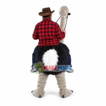 Carry Me Ride On Ostrich Long Fur Costume Animal Funny Pants Novelty Carry Me Ride On Ostrich Long Fur Costume Animal Funny Pants Novelty