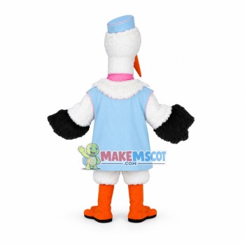 Lady Stork Mascot Costume Lady Stork Mascot Costume