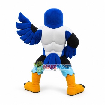 Power Blue Falcon High School Mascot Costume Power Blue Falcon High School Mascot Costume