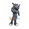 Sports Grey Rhino Mascot Costume 