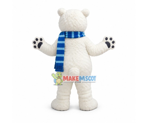 Lovely White Bear Mascot Costume Lovely White Bear Mascot Costume