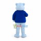 Lovely Blue Bear Mascot Costume 