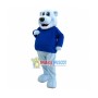 Lovely Blue Bear Mascot Costume 