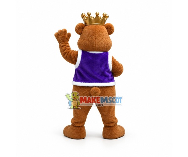 King Brown Bear Mascot Costume King Brown Bear Mascot Costume