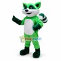 Ricky the Green Raccoon Mascot Costume 