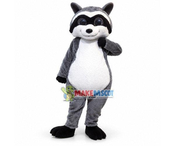 Cute Grey Raccoon Mascot Costume Cute Grey Raccoon Mascot Costume