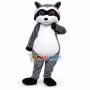 Cute Grey Raccoon Mascot Costume 