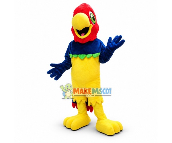 P.D. Parrot Mascot Costume P.D. Parrot Mascot Costume