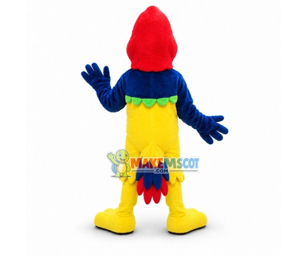 P.D. Parrot Mascot Costume P.D. Parrot Mascot Costume