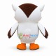 White Bootic Owl Mascot Costume White Bootic Owl Mascot Costume