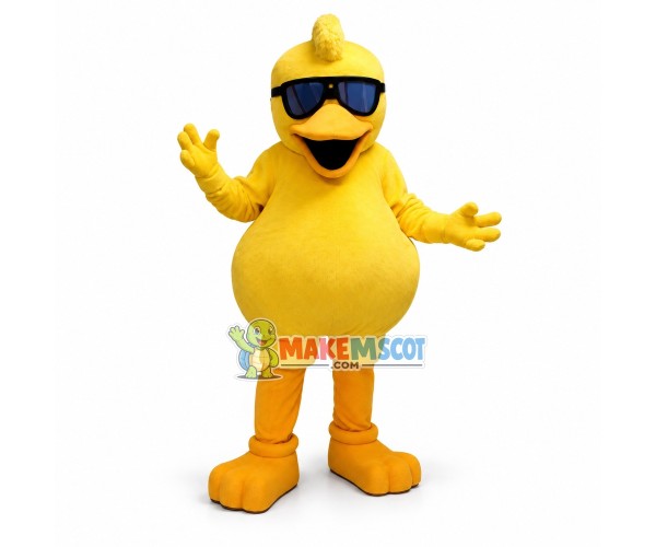 Cool Quacky the Duck Mascot Costume Cool Quacky the Duck Mascot Costume