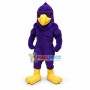 College Power Purple Hunter Hawk Mascot Costume 