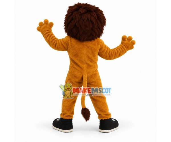 Power Golden Lion Mascot Adult Costume Power Golden Lion Mascot Adult Costume