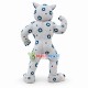 Power Gray Jaguar High School Mascot Costume 