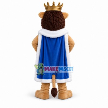 Power King Lion Mascot Adult Costume Power King Lion Mascot Adult Costume