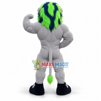 Power Dunkin the River Lion Mascot Costume Power Dunkin the River Lion Mascot Costume