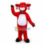 Lovely Red Cow Mascot Adult Costume 
