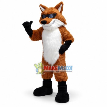Cool Fox Mascot Adult Costume Cool Fox Mascot Adult Costume