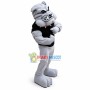 Power Fierce Grey Bulldog Mascot Adult Costume 