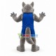 College Sport Gray Sea Wolf Mascot Costume 