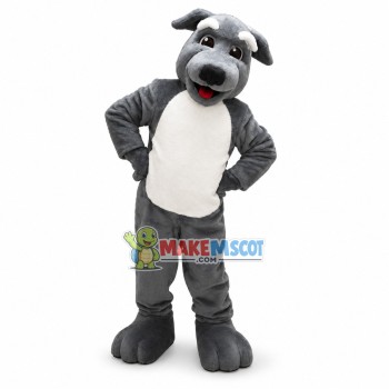 Lovely Grey Wolfhound Pup School Mascot Costume Lovely Grey Wolfhound Pup School Mascot Costume