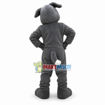 Lovely Grey Wolfhound Pup School Mascot Costume Lovely Grey Wolfhound Pup School Mascot Costume