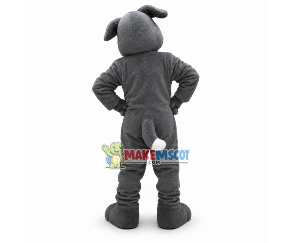 Lovely Grey Wolfhound Pup School Mascot Costume Lovely Grey Wolfhound Pup School Mascot Costume