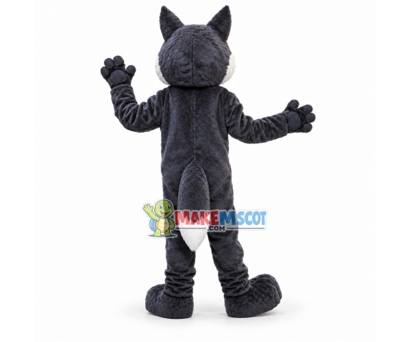 Morgan School Husky Dog Mascot Costume 