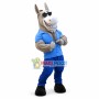 Cool Power Dick the Grey Donkey Mascot Adult Costume 