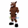 Power Brown Mustang Mascot Costume 