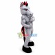 Power Gray Mustang Mascot Adult Costume 