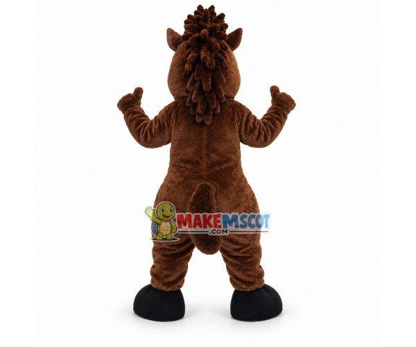 College Fierce Brown Mustang Mascot Costume College Fierce Brown Mustang Mascot Costume