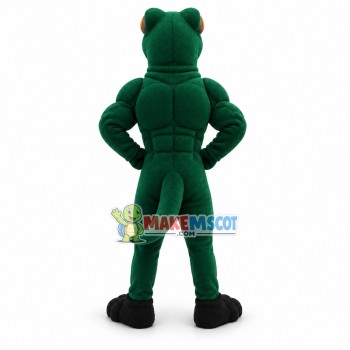 Power Green Lizard Mascot Adult Costume Power Green Lizard Mascot Adult Costume
