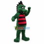 Happy Green Dragon Mascot Adult Costume 
