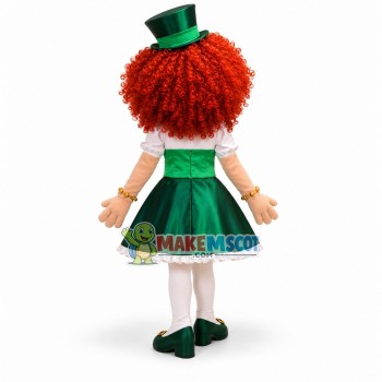 Lady Leprechaun Mascot Costume 