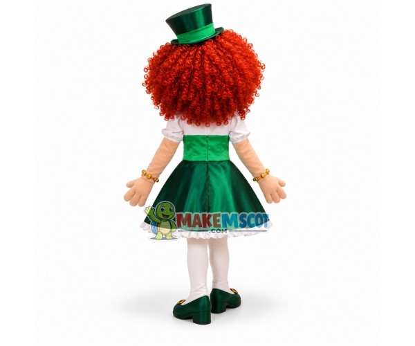 Lady Leprechaun Mascot Costume Lady Leprechaun Mascot Costume