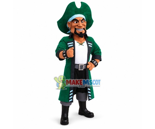 Green Raider High School Mascot Costume Green Raider High School Mascot Costume