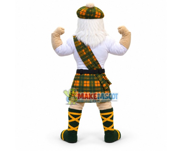 Power Scottish Highlander Mascot Costume Power Scottish Highlander Mascot Costume