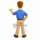 Optimistic Technician Mascot Costume Optimistic Technician Mascot Costume