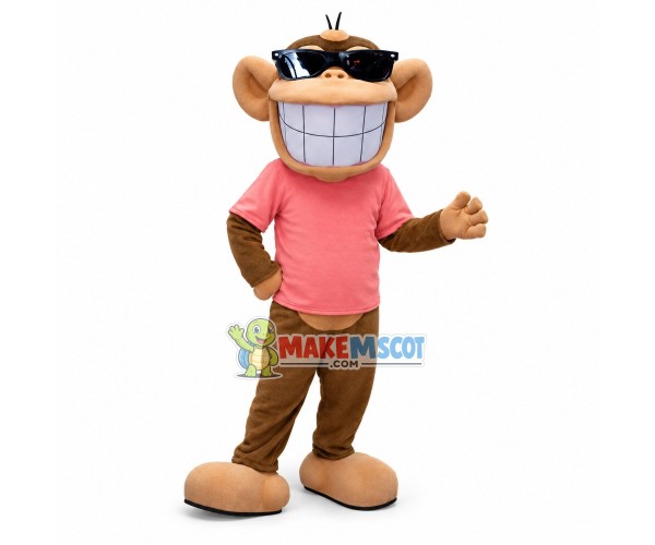 Cool Monkey Mascot Adult Costume Cool Monkey Mascot Adult Costume
